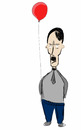 Cartoon: Adolf day off (small) by robertb tagged adolf,hitler,balloon