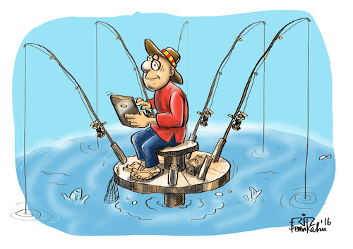 fishing By fritzpelenkahu, Sports Cartoon