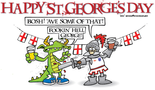 Cartoon: st georges day (medium) by east coast cartoons tagged dragon,knight