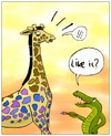 Cartoon: New look (small) by andriesdevries tagged giraffe color makeover
