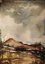 Cartoon: mountain (small) by Saky tagged akril