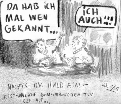 Cartoon: Nachts um halb eins (medium) by Matthias Stehr tagged scribble