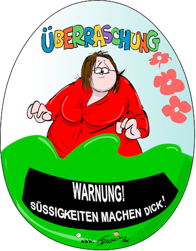 Cartoon: Abschreckende Werbung (medium) by Trumix tagged werbung,suessigkeiten,gruene,verbieten,kinder,schuetzen,werbung,suessigkeiten,gruene,verbieten,kinder,schuetzen