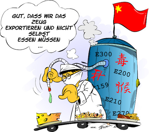 Cartoon: Apropos Bauernproteste (medium) by Trumix tagged bauernproteste,lebenmittel,china,kontrollen,vorschriften,bauern,anbau,getreide,bauernproteste,lebenmittel,china,kontrollen,vorschriften,bauern,anbau,getreide