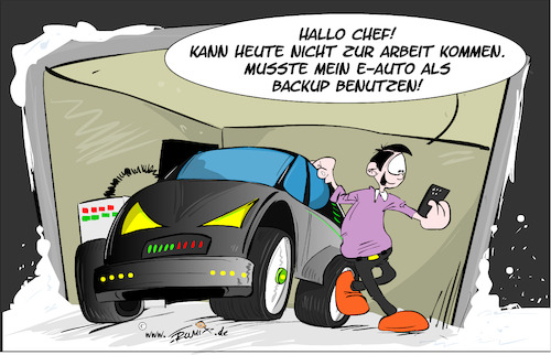 Cartoon: Auto als Backup (medium) by Trumix tagged zeitenwende,energie,habeck,robert,grundlast,windräder,eneuerbar,co2,fußabdruck,dunkelflaute,brownout,blackout,lng,fracking,klimawandel,deutschland,wirtschaft,stromzaehler,backup,zeitenwende,energie,habeck,robert,grundlast,windräder,eneuerbar,co2,fußabdruck,dunkelflaute,brownout,blackout,lng,fracking,klimawandel,deutschland,wirtschaft,stromzaehler,backup