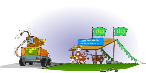 Cartoon: Biokraftstoff (medium) by Trumix tagged biokraftstoff,e10,biogas,umweltschutz,ernergiemix,treibstoff,benzin,oel,trummix