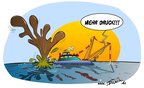 Cartoon: BPs nächster Versuch (medium) by Trumix tagged crisis,erdöl,ölteppich,ölkatastrophe,verschmutzung,ölpest,oelpest,öl,umwelt,katastrophe,mexiko,von,golf,bohrinsel,trummix,platform,oil,offshore,mexico,of,gulf,bp,krise,british,petroleum