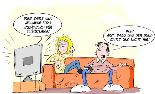 Bund zahlt fuer Fluechtlinge Bund zahlt fuer Fluechtlinge