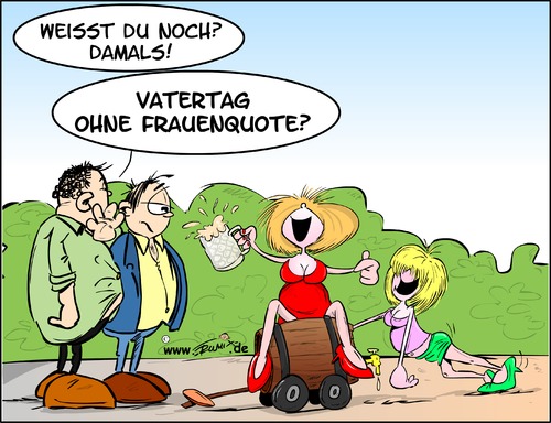 Cartoon: Damals am Vatertag (medium) by Trumix tagged vatertag,christi,himmelfahrt,muttertag,väter,frauenquote,gendering,gleichschaltung,trummix,vatertag,christi,himmelfahrt,muttertag,väter,frauenquote,gendering,gleichschaltung,trummix