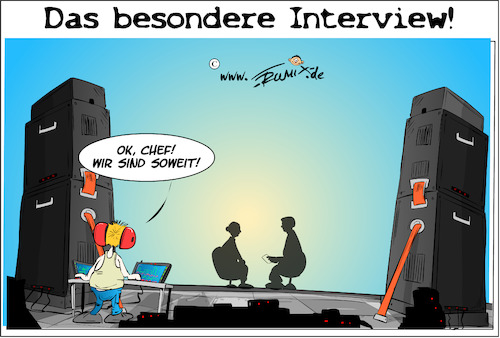 Cartoon: Das Sommerinterview (medium) by Trumix tagged sommerinterview,weidel,ard,proteste,sommerinterview,weidel,ard,proteste