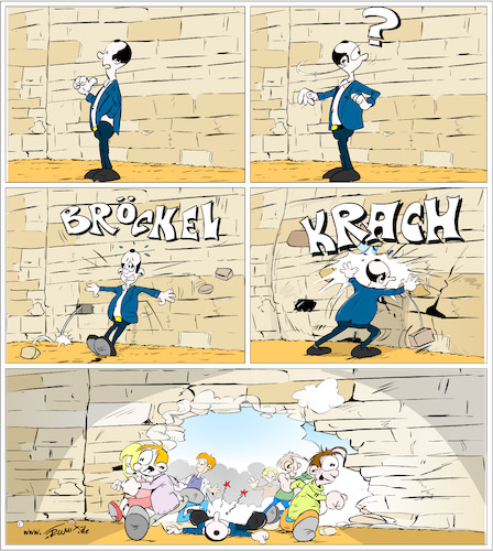 Cartoon: Die Brandmauer wankt (medium) by Trumix tagged brandmauer,merz,afd,zusammenarbeit,regierung,abgrenzung,brandmauer,merz,afd,zusammenarbeit,regierung,abgrenzung