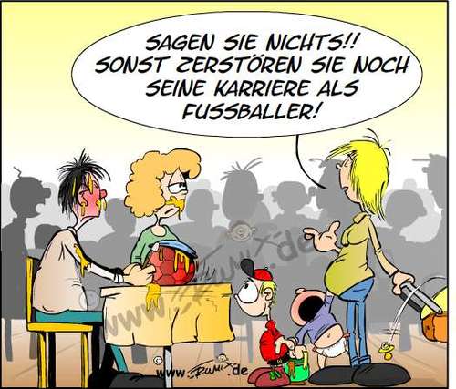 Cartoon: Kinderfreie Zonen (medium) by Trumix tagged kinderfreie,restaurants,erziehung,kinder,eltern,kinderfreie,restaurants,erziehung,kinder,eltern,karriere,fussball,baby,schreiend,brei,mutter,kinderwagen,tisch,essen