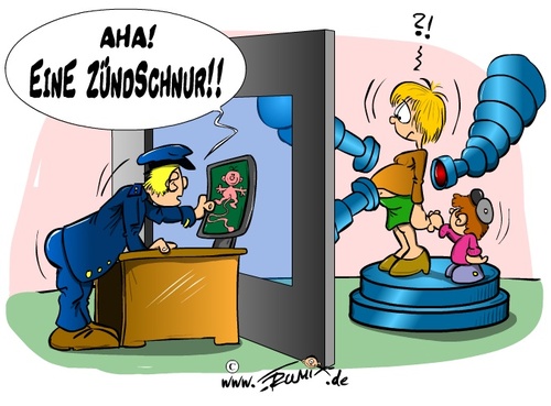 Cartoon: Körperscanner (medium) by Trumix tagged bodyscanner,koerperscanner,nackscanner,flughafen,sicherheit