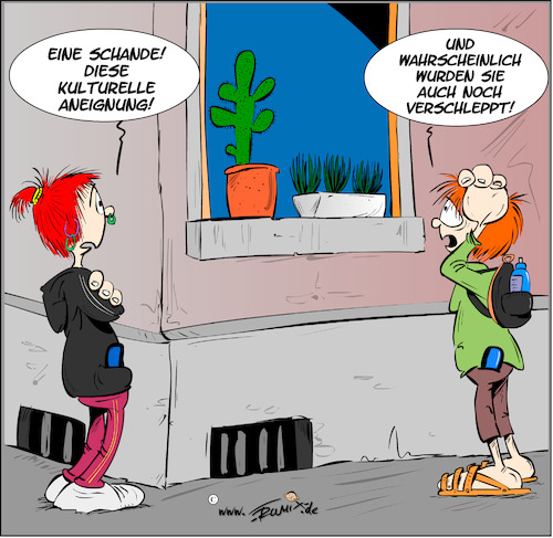 Cartoon: Kulturelle Aneignung (medium) by Trumix tagged kulturelleaneignung,kultur,cancelculture,buga23,tanzgruppe,kostüme,kulturelleaneignung,kultur,cancelculture,buga23,tanzgruppe,kostüme