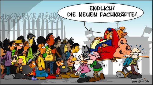 Cartoon: Neue Fachkräfte (medium) by Trumix tagged trummix,refugees,flüchtlinge,zuwachs,mangel,fachkraft,deutschland,fachkräftemangel,fachkräftemangel,deutschland,fachkraft,mangel,zuwachs,flüchtlinge,refugees,trummix