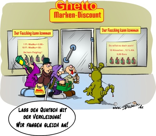 Cartoon: Neulich auf der Fastnacht (medium) by Trumix tagged karneval,fastnacht,fasnacht,fasching,fuenfte,jahreszeit,braeuche,aschermittwoch,froehlichkeit,lebensfreude,feiern,alkohol,profit,jugend