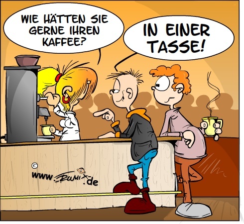 Cartoon: Neulich im Kaffee (medium) by Trumix tagged starbucks,kaffee,auswahl,trummix