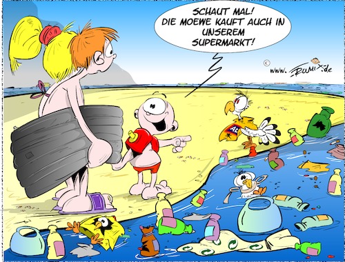 Plastikmuell Neulich am Strand