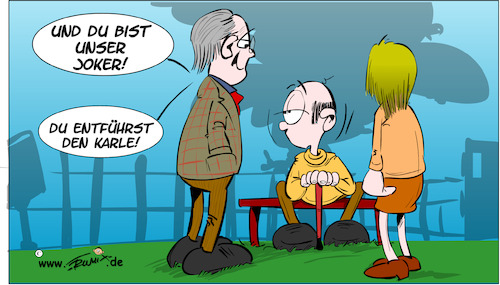 Cartoon: Reichsbuerger-Zelle (medium) by Trumix tagged reichsbuerger,prozess,verhaftung,zelle,verschwoerung,umsturz,lauterbach,entfuehrung,reichsbuerger,prozess,verhaftung,zelle,verschwoerung,umsturz,lauterbach,entfuehrung