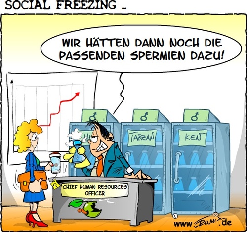 Cartoon: Social Freezing (medium) by Trumix tagged social,freezing
