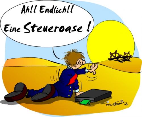 Cartoon: Steueroase (medium) by Trumix tagged geld,steuer,steuerflucht,steuergesetz,steuerhinterziehung,steueroase,finanzkrise