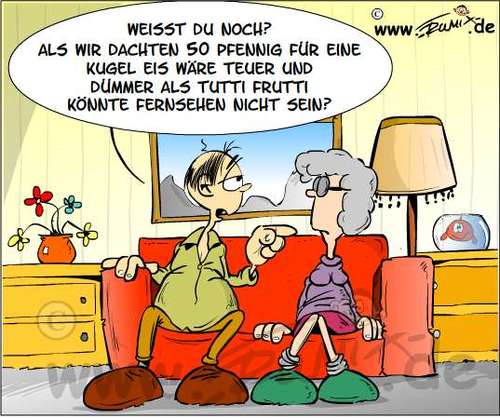 Cartoon: TuttiFrutti (medium) by Trumix tagged tuttifrutti,teuer,fernsehen,dummheit,verbloedung,trummix
