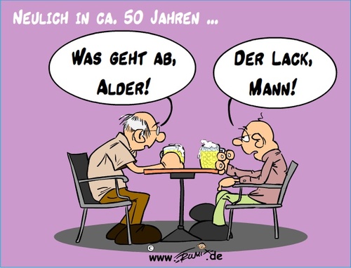 Cartoon: Was geht ab (medium) by Trumix tagged alter,jugend,jugendsprache,slang,trummix,umgangssprache