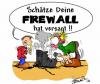 Cartoon: Firewall (small) by Trumix tagged firewall,computer,software