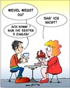 Cartoon: Gewichstprobleme leicht gemacht (small) by Trumix tagged ernährung,essen,gewicht,dick,dünn,fast,food,kuchen,kaffee,waage,trummix