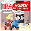 Cartoon: MGeniessen JA bezahlen NEIN (small) by Trumix tagged musik,musiker,künstler,bezahlung,entlohnung,kollekte,collection,jazz,pop,trummix