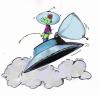 Cartoon: Saurer Regen (small) by Trumix tagged ufo,saurer,regen,sauer,umwelt,klimawandel