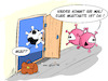 Cartoon: Unewarteter Besuch  die Mutante (small) by Trumix tagged corona,hotline,verdacht,panik,hamsterkäufe,vorratskäufe,virus,kontaktsperre,mehrwertsteuersenkung,mehrwertsteuer,schol,wumms,aus,der,krise,bazooka,zweite,welle,pleitewelle,merkel,maskenpflicht,mutante