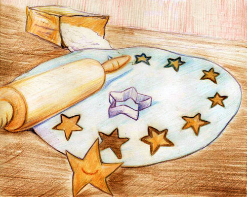 Cartoon: cookies (medium) by gartoon tagged cookies,stars,bakery,confectionery