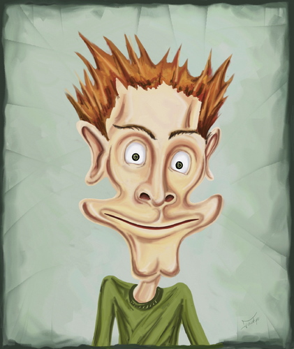 Cartoon: funny portrait (medium) by gartoon tagged portrait,funny