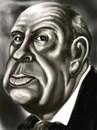 Cartoon: Alfred Hitchkokh caricature (small) by gartoon tagged alfred hitchkokh