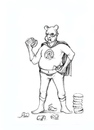Cartoon: burger man (small) by gartoon tagged burger,food,man,hero