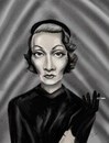 Cartoon: Marlene Dietrich (small) by gartoon tagged marlene dietrich