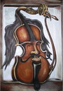 Cartoon: Red violin (small) by gartoon tagged violin,red,music,art,musical,instrument