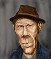 Cartoon: Tom Waits (small) by gartoon tagged music,blues,rock,singer,actor