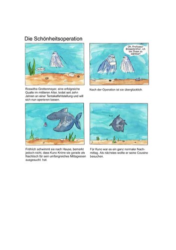 Cartoon: Die Schönheitsoperation (medium) by Ines Plate tagged schönheitsoperation,schönheit,operation,arzt,professor,doktor,krankenhaus,handicap,behinderung,qualle,fisch,schnecke,meer,ozeantentakel,nachtisch