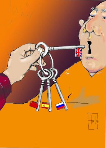 Cartoon: sprachen der welt (medium) by Hule tagged world