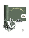 Cartoon: Happy New Year... (small) by Hule tagged santa,klaus