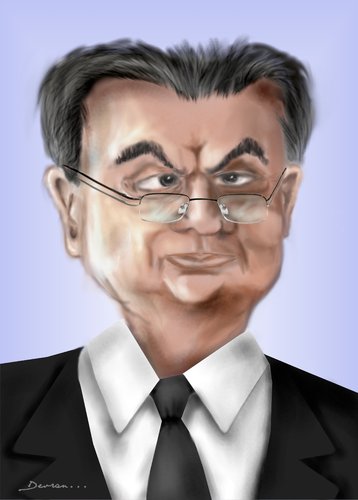 Cartoon: irsen kucuk (medium) by dvrnoztnc tagged basbakan,president,kktc,kucuk,irsen