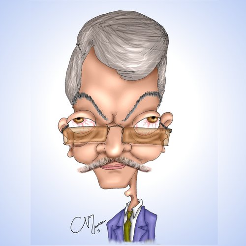 Cartoon: Ömer Kalyoncu (medium) by dvrnoztnc tagged omer,kalyoncu,kktc,basbakan,trnc,president