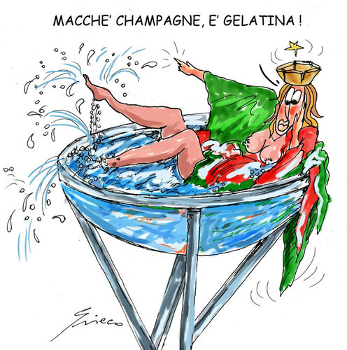 Cartoon: DITA NEL C (medium) by Grieco tagged grieco,italia,corruzione,sanremo