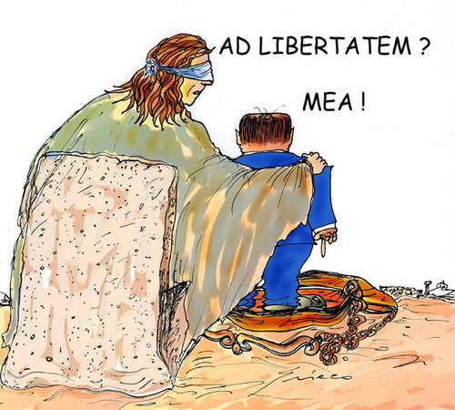 Cartoon: GIUSTIZIA 2010 (medium) by Grieco tagged grieco,giustizia,italia,berlusconi