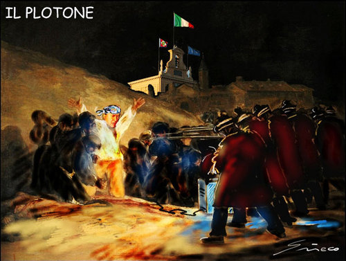 Cartoon: IL PLOTONE (medium) by Grieco tagged grieco,berlusconi,processi