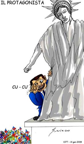 Cartoon: Il Protagonista (medium) by Grieco tagged grieco,berlusconi,satira