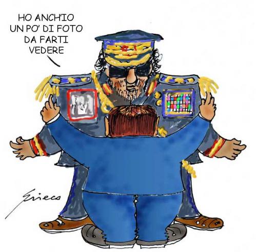Cartoon: L INCONTRO (medium) by Grieco tagged grieco,gheddafi,berlusconi,roma