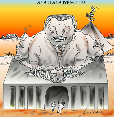 Cartoon: LO STATISTA (medium) by Grieco tagged grieco,statista,italia,berlusconi